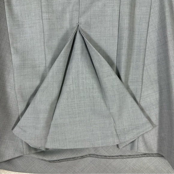 Cynthia Steffe Dress Size 8 Gray Wool Blend Midi Sheath - Picture 15 of 16